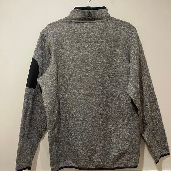 Men's Antigua Charcoal New York Islanders Fortune 1/2-Zip Pullover Jacket Size L - Picture 8 of 8